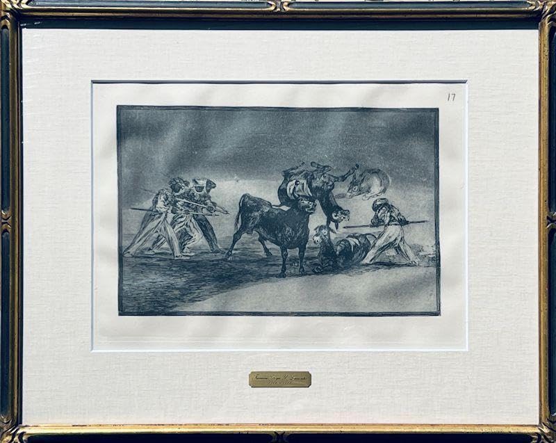 Amazon.co.jp: 真作 フランシスコデゴヤ Francisco de Goya「闘牛技